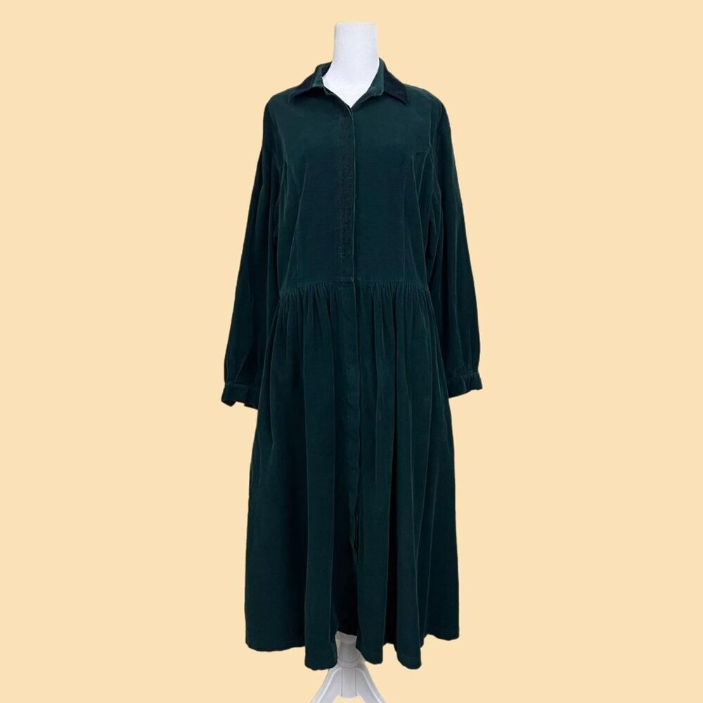 Eddie Bauer, Forest Green Midi Dress